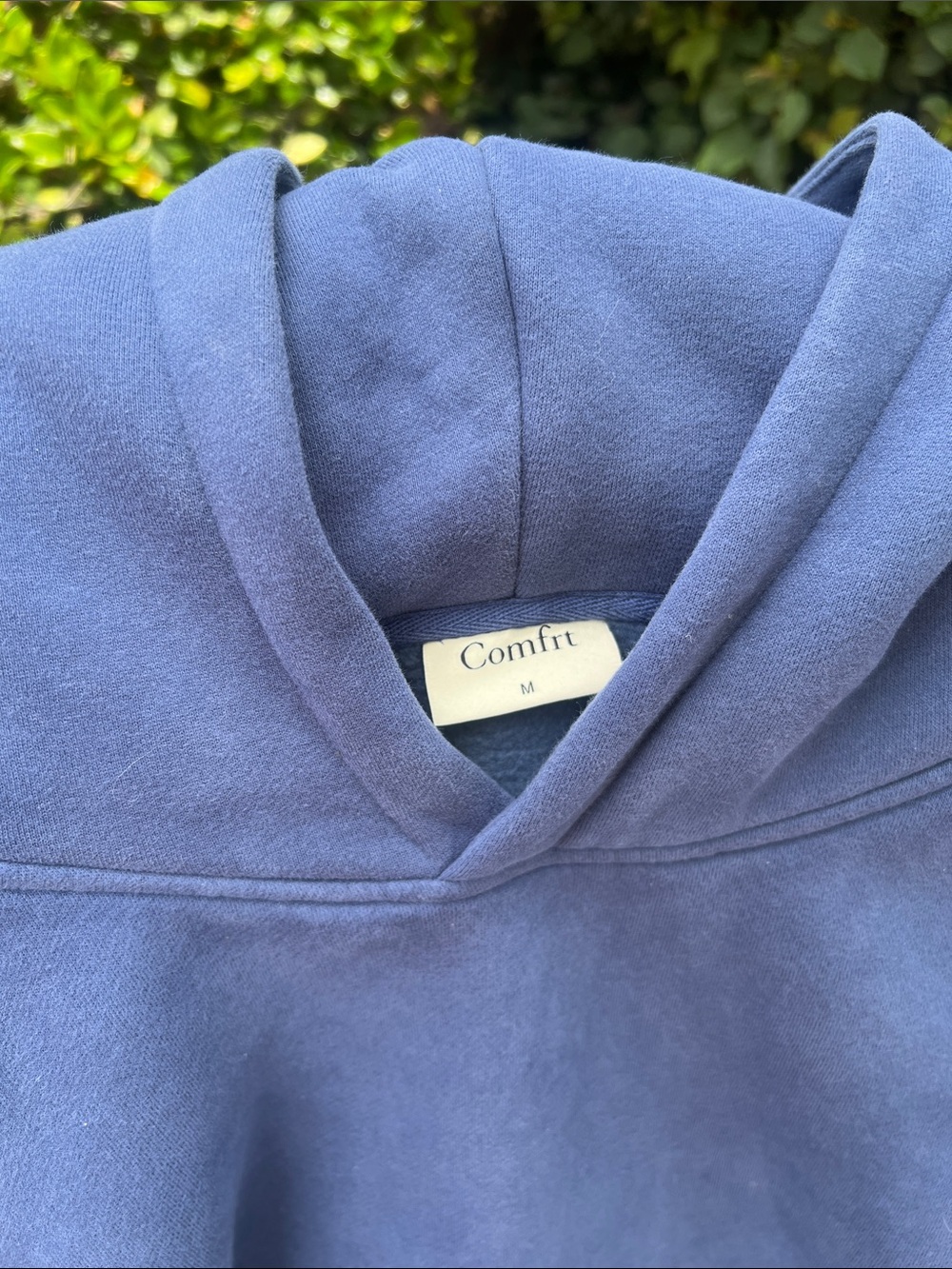 M | Comfrt Minimalist 💙 Blue hoodie